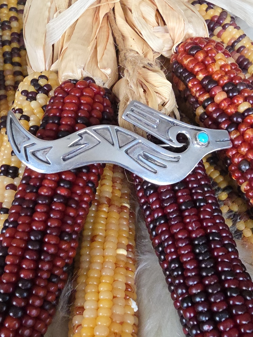 Amazing Vintage Native American Navajo Avanyu Brooch By Alice Platero 🩶💦🐍